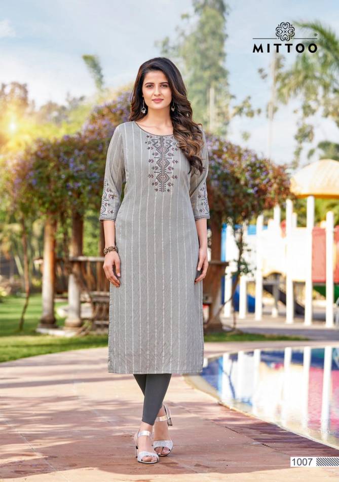 Mittoo Naaz Latest Designer Party Wear Pure Cotton Designer Kurti Collection